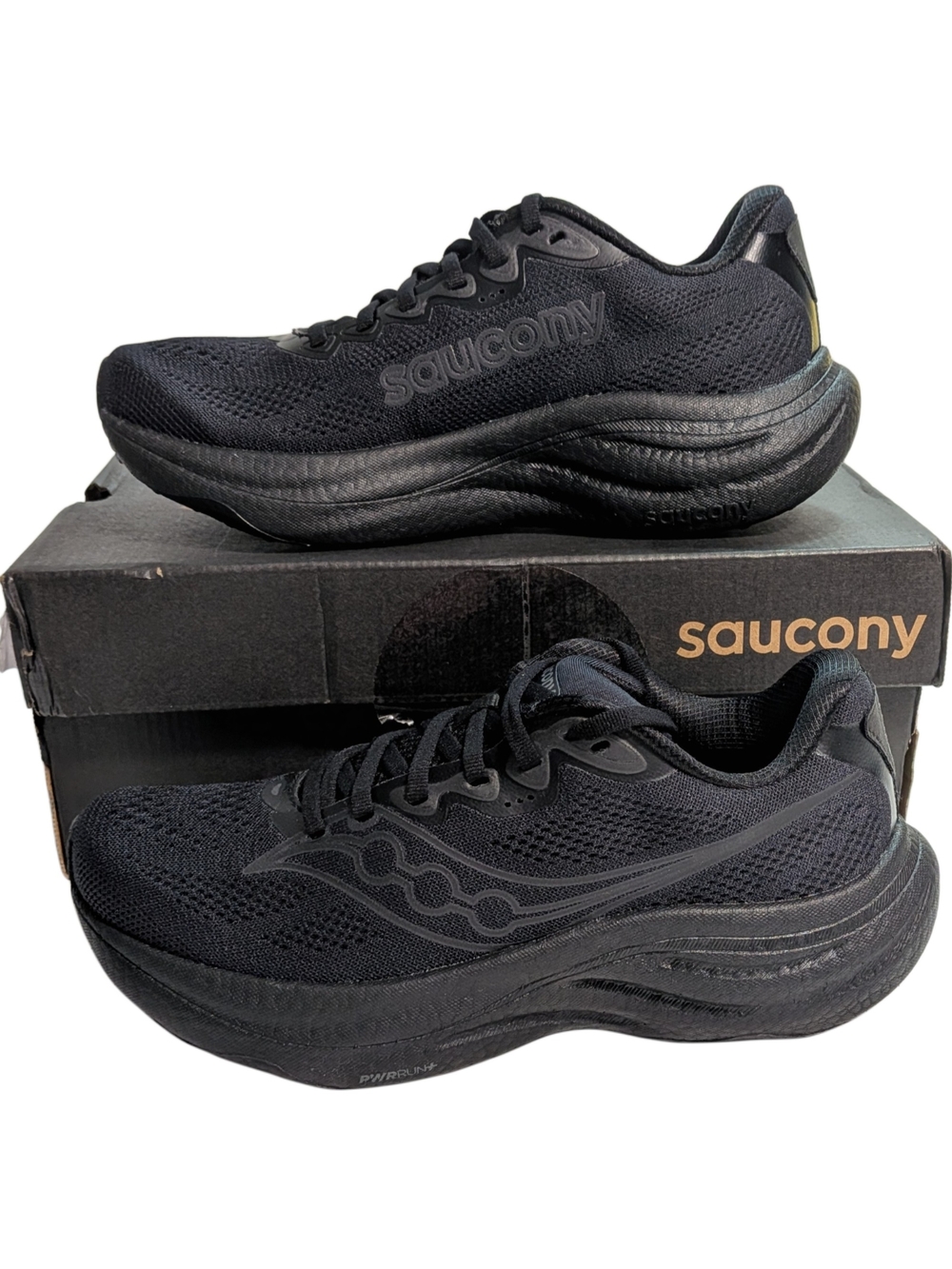 Saucony Ride 19 Triple Black Womens 8 Running Shoes S11055-101